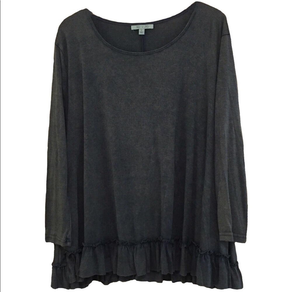 She + Sky Bohemian Ruffle Blouse.